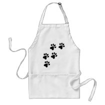 black cute dog paws doggy apron