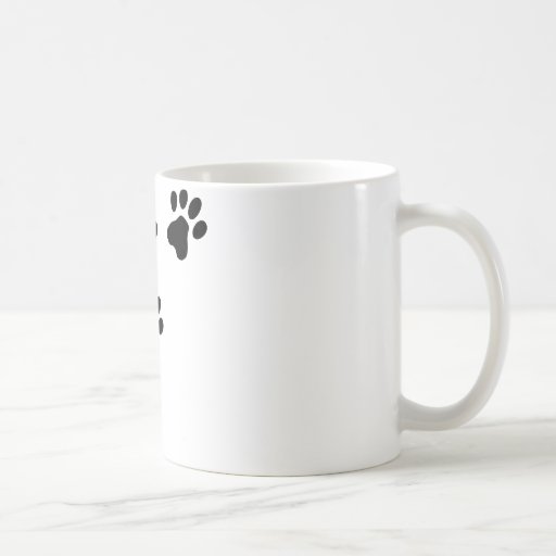 black cute dog paws doggy coffee mugs