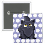 Black Cutie Face Kitten Pins