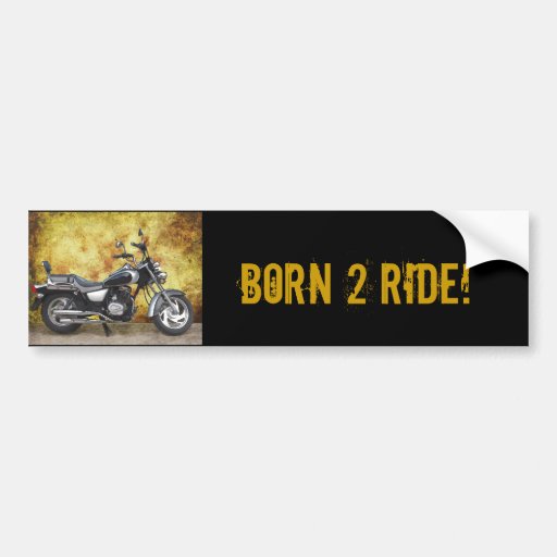Black Cycle in Grunge Alley Bumper Sticker