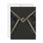 Black Damask All Occasion Party Invitations