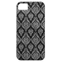 Black Damask iPhone 5 Cases