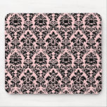Black Damask Mousepad