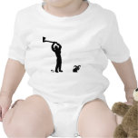 black dead bunny - lumberjack baby bodysuit