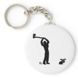 black dead bunny - lumberjack key chain