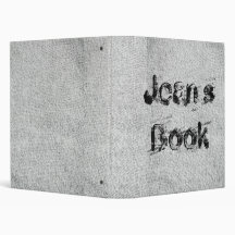 Black Denim Book 3 Ring Binder