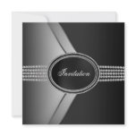 Black Diamond Black Tie Party Invite