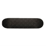 Black Diamond Plate Patterned Skateboard Deck