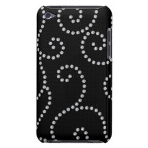 black diamond swirls barely there iPod cover