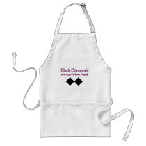 Black diamonds are a girls best friend aprons