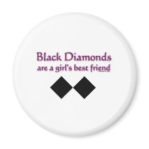 Black diamonds are a girls best friend magnets