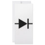 black diode icon custom rack card