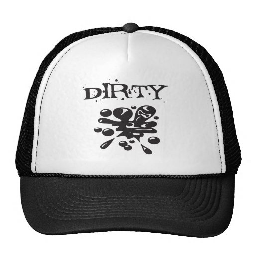 Black Dirty Blotch Mesh Hat