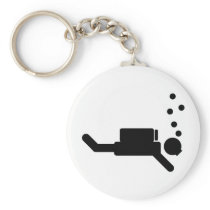 black diver icon keychains