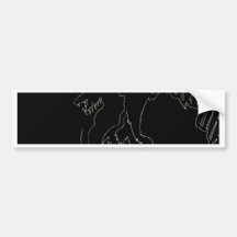 Black Dragon Design by cricketdiane Bumper Stickers