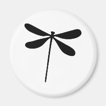 black dragon fly icon fridge magnets