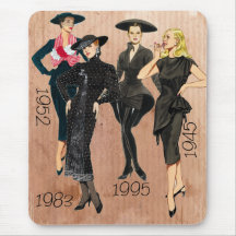 Black Dress Mouse Pad