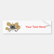 Black Drum Kit: Bumper Stickers