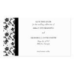 Black Elegance Save The Date Card