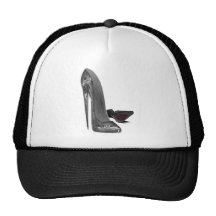 Black Elegant Stiletto Shoes High Heel Art Hats