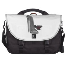 Black Elegant Stiletto Shoes High Heel Art Computer Bag