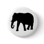 black elephant icon button