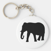 black elephant icon key chains