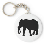 black elephant icon key chains