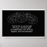 Black Elysium Motto posters