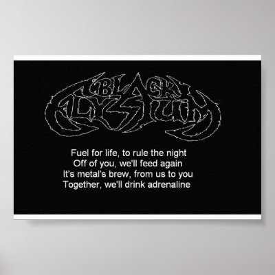 Black Elysium Motto Posters by blackelysium