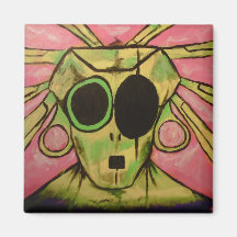 Black EYE Bob Refrigerator Magnet