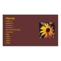 Black-eye susans -business card template