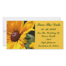 Black Eyed Susan Floral Wedding Save The Date