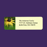 Black Eyed Susan Return Address Avery Label labels
