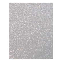 Black faux glitter graphic personalized letterhead