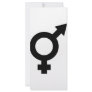 black fe-male icon custom rack card