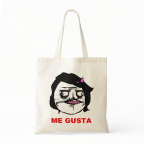 Black Female Me Gusta Comic Rage Face Meme Canvas Bag