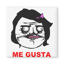 Black Female Me Gusta Comic Rage Face Meme Fridge Magnet