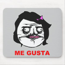Black Female Me Gusta Comic Rage Face Meme Mouse Pad