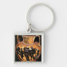 Black-figure attic vase key chains
