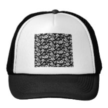 Black Floral Hats