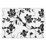 Black Floral Silhouette Card