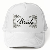 Black Floral Wedding Invitation Set Hats