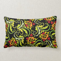 Black Florals - Pillow