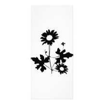 black flowers cirrus icon custom rack card