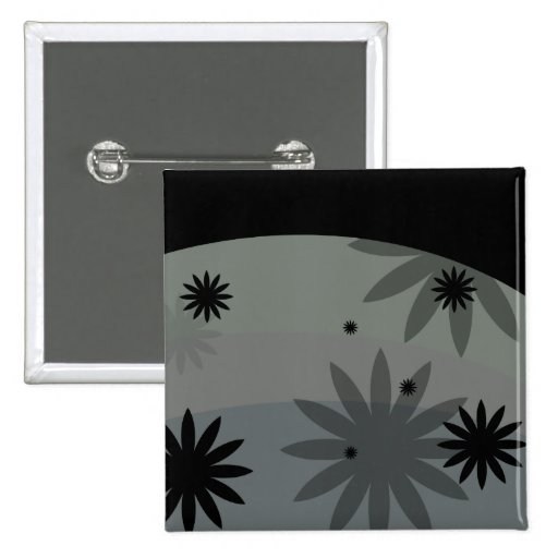 Black Flowers Pins