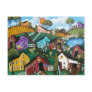 BLACK FOLK ART Lost Sheep BY LORI EVERETT postcard