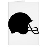 black football helmet icon greeting card