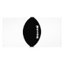 black football icon custom photo card