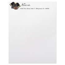 Black Football Letterhead